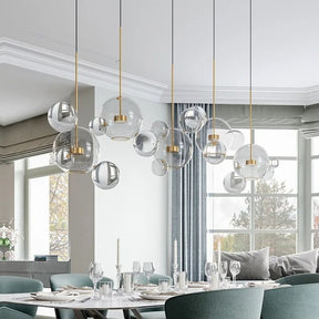 Lustre Pendente Design Italiano Vetro a Bolle Led - 1 Bolha / 4 Bolhas / 6 Bolhas