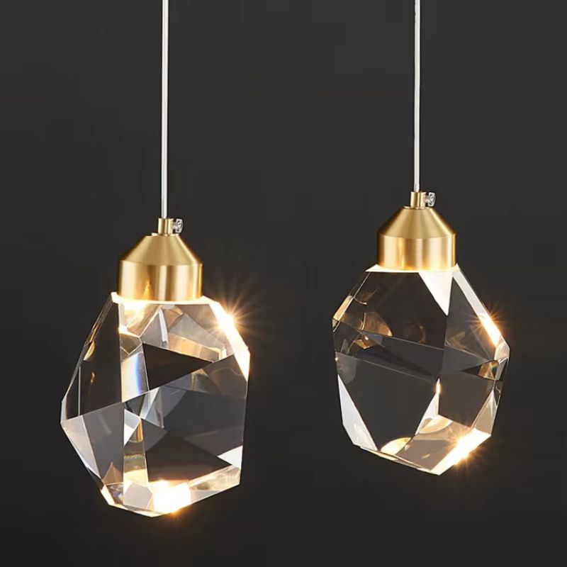 Lustre Pendente de Luxo Led - Diamante