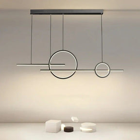 Lustre Pendente Minimalista Linear duas Hastes Impact LEDZ - 110cm