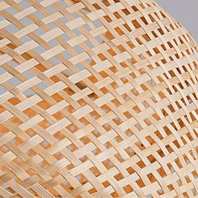 Lustre Pendente Estilo Japonês Wabi Sabi Bambu Artesanal - Takumi Led