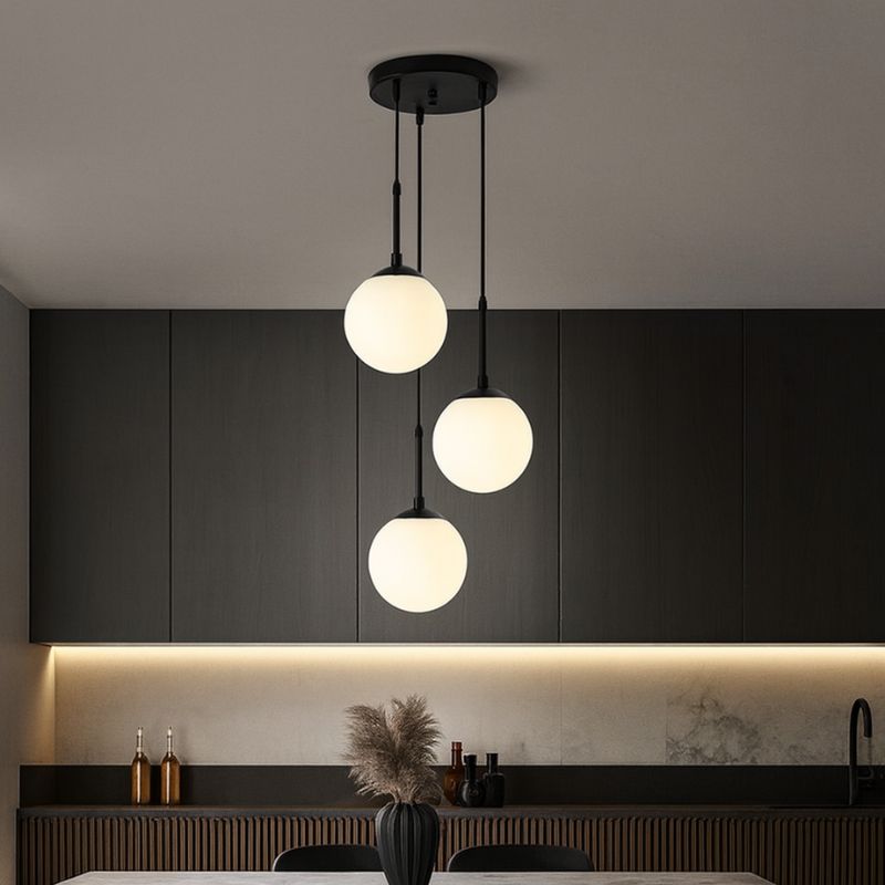 Lustre Pendente Moderno Jabuticaba Pingente Imperiale LEDZ – 1 Globo / 2 Globos / 3 Globos