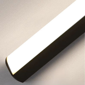 Luminária Arandela de Parede Minimalista Estilo Nordico Sorelle Slim LEDZ – 60cm/80cm/100cm – Dourado/Preto