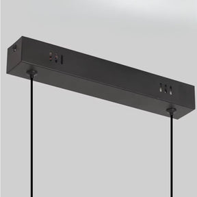 Lustre Pendente Minimalista Linear Slim com Foco em LED Central Pulse LEDZ – Preto – 100cm