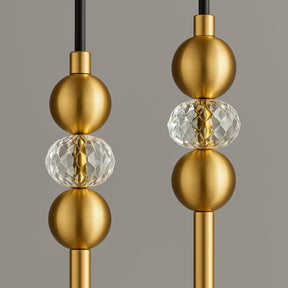Lustre Pendente de Luxo Vitra LEDZ - Dourado