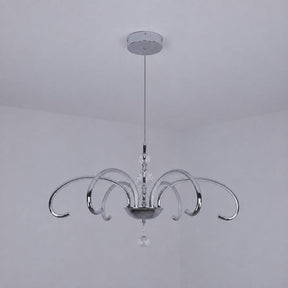 Lustre Pendente Escultural de Luxo Orgânico Opere Cascata LEDZ - Preto / Prata / Dourado