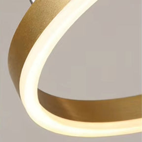 Lustre Pendente de Luxo Coliseum LEDZ - 3, 4 ou 5 Anéis - Preto/Branco/Dourado