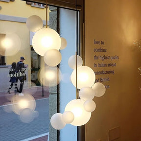 Lustre Pendente Design Italiano Vetro a Bolle Led - 1 Bolha / 4 Bolhas / 6 Bolhas