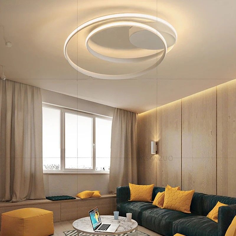 Lustre Luminária de Teto Plafon Zenith Elipse LEDZ - 46cm