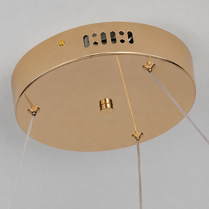Lustre Pendente Minimalista Orgânico Firenze LEDZ – Dourado/Prata/Preto – 107cm