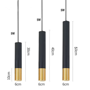 Lustre Pendente de Luxo Tubular Led