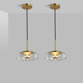 Lustre Pendente Design Italiano Mezza Luna LEDZ – Transparente/Âmbar/Fumê