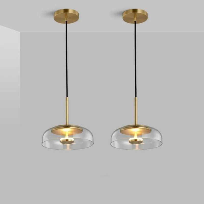 Lustre Pendente Design Italiano Mezza Luna LEDZ – Transparente/Âmbar/Fumê