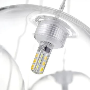 Lustre Pendente Design Italiano Vetro Chiaro Fascio LEDZ - Conjunto de 3 Globos (10cm/12cm/15cm)