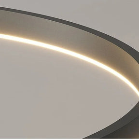 Lustre Pendente Minimalista Circular Orgânico Orbe LEDZ – Preto/Branco – 50cm/60cm/80cm