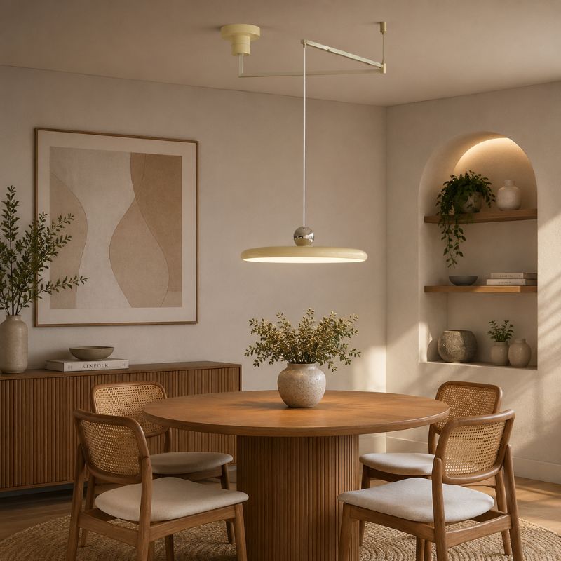 Luminária Pendente com Braço Articulado Estilo UFO Vancouver LEDZ – 40cm