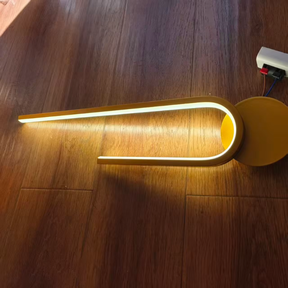 Luminária Arandela de Parede Minimalista Duetto LEDZ – Preto ou Dourado