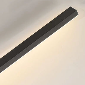 Luminária Arandela de Parede Minimalista Estilo Nordico Sorelle Slim LEDZ – 60cm/80cm/100cm – Dourado/Preto