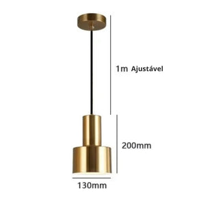 Lustre Pendente Pingente Minimalista Nordic LEDZ - 10cm/13cm