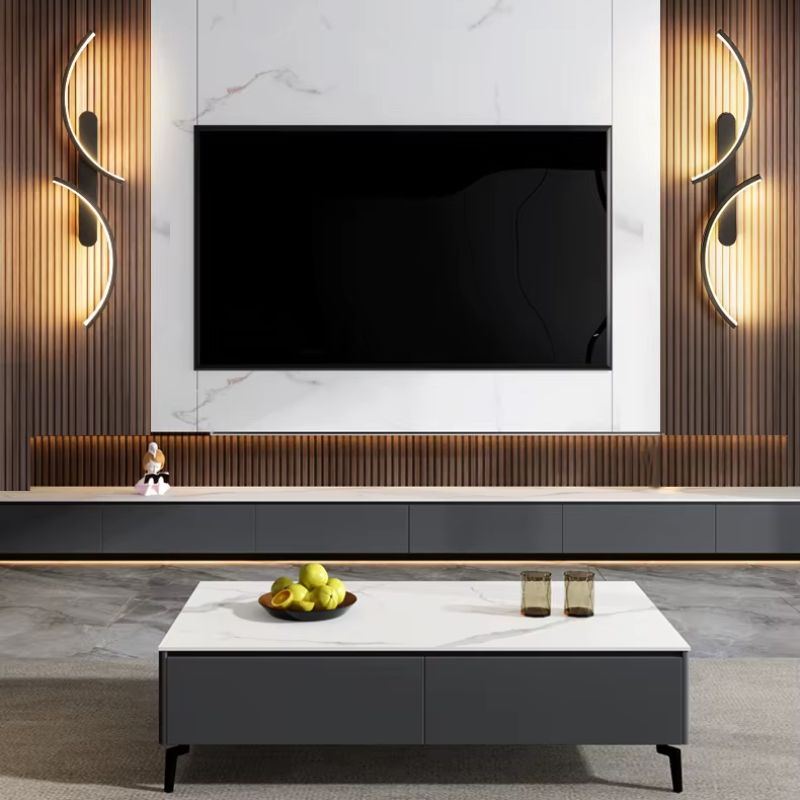 Luminária Arandela de Parede Minimalista Arco Duplo Slim LEDZ – 60cm / 80cm / 100cm