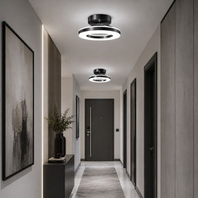 Luminária de Teto Plafon Circular Lumina LEDZ – Dourado/Preto – 20cm/30cm