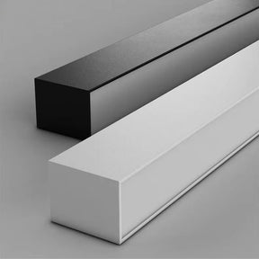 Luminária de Teto Plafon Linea Slim Ledz - 50cm/80cm - Preto/Branco