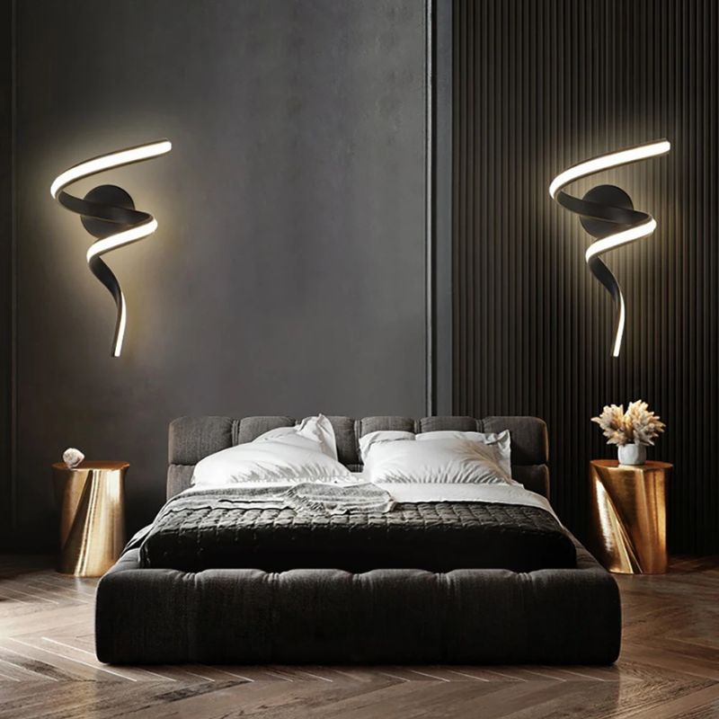Luminária Arandela de Parede Moderna Spira Led - 35cm/42cm