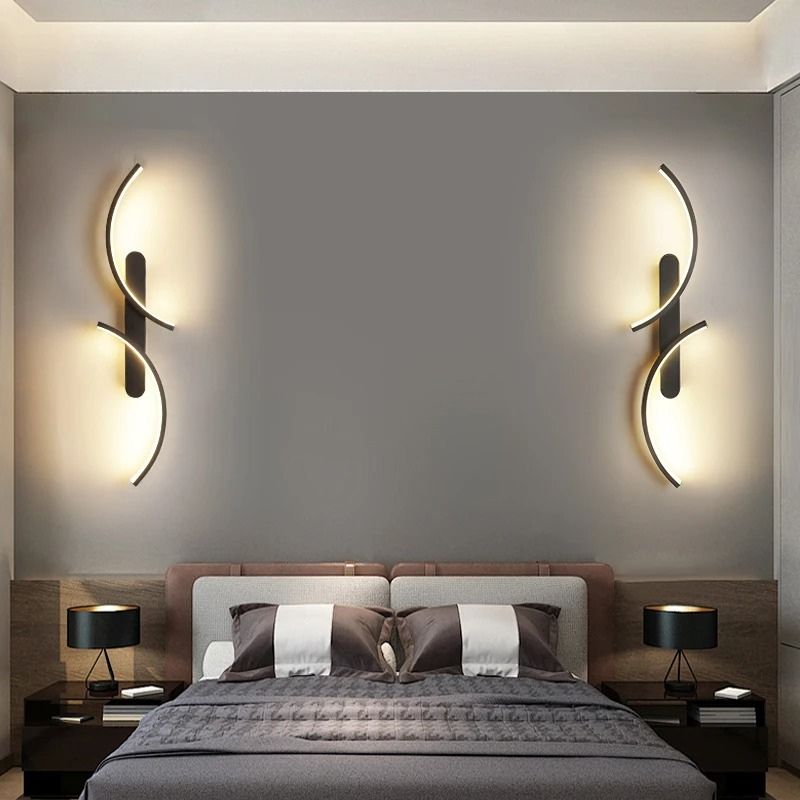 Luminária Arandela de Parede Minimalista Arco Duplo Slim LEDZ – 60cm / 80cm / 100cm
