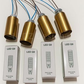 Luminária Arandela de Parede Feixes Led - Dourado/Preto - 35cm