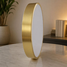 Luminária de Teto Plafon Slim Circular em Cobre Escovado Turim LEDZ – 20cm/30cm/40cm/50cm