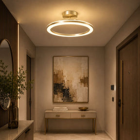 Luminária de Teto Plafon Circular Lumina LEDZ – Dourado/Preto – 20cm/30cm