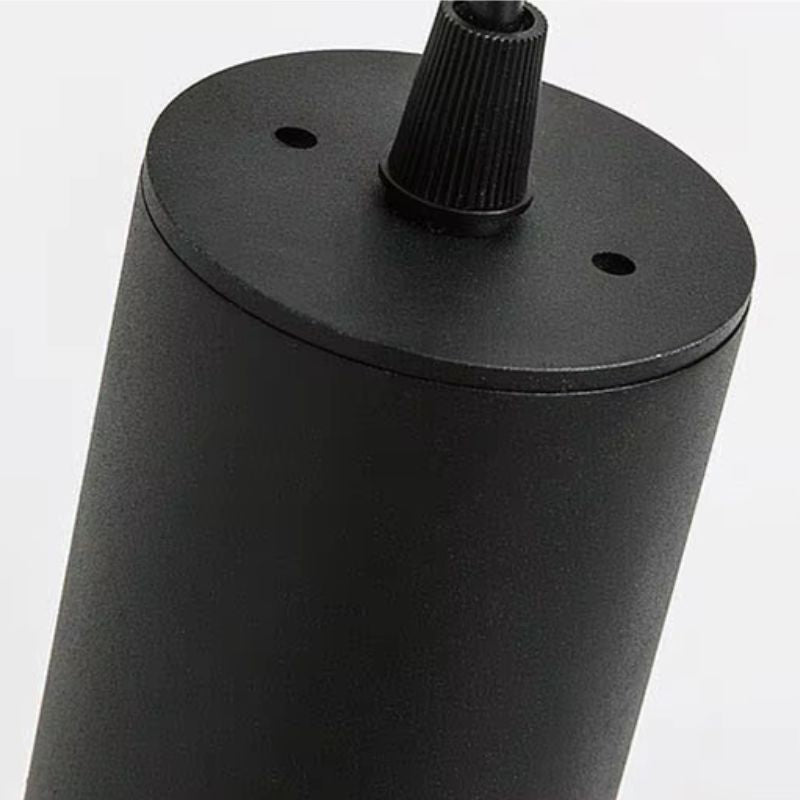 Lustre Pendente Moderno Minimalista Tubular Domus Ledz – Preto/Branco – 25cm/30cm/40cm/50cm