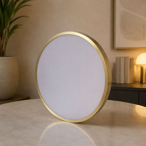 Luminária de Teto Plafon Slim Circular em Cobre Escovado Turim LEDZ – 20cm/30cm/40cm/50cm