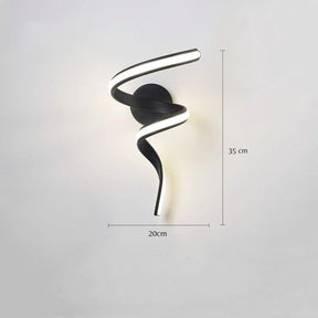 Luminária Arandela de Parede Moderna Spira Led - 35cm/42cm