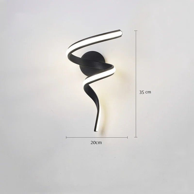 Luminária Arandela de Parede Moderna Spira Led - 35cm/42cm