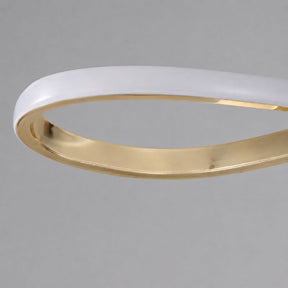 Lustre Pendente Minimalista Orgânico Gran Luxo Verona LEDZ – Dourado/Prata/Preto – 100cm – Controle Remoto e App