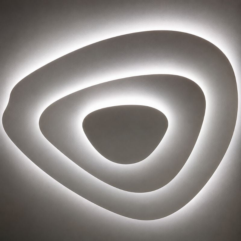 Lustre Luminária de Teto Plafon Minimalista Orgânico Concetto LEDZ - 40cm/50cm/60cm