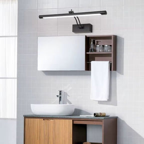 Luminária Arandela de Parede Slim Para Banheiro Regulável Varese LEDZ – Dourado / Prata / Preto – 40cm / 55cm