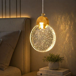 Lustre Pendente de Luxo Prisma LEDZ – Dourado – 13cm/16cm