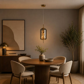 Lustre Pendente de Luxo Design Italiano Fio de Fada Vivare LEDZ – Fumê / Âmbar