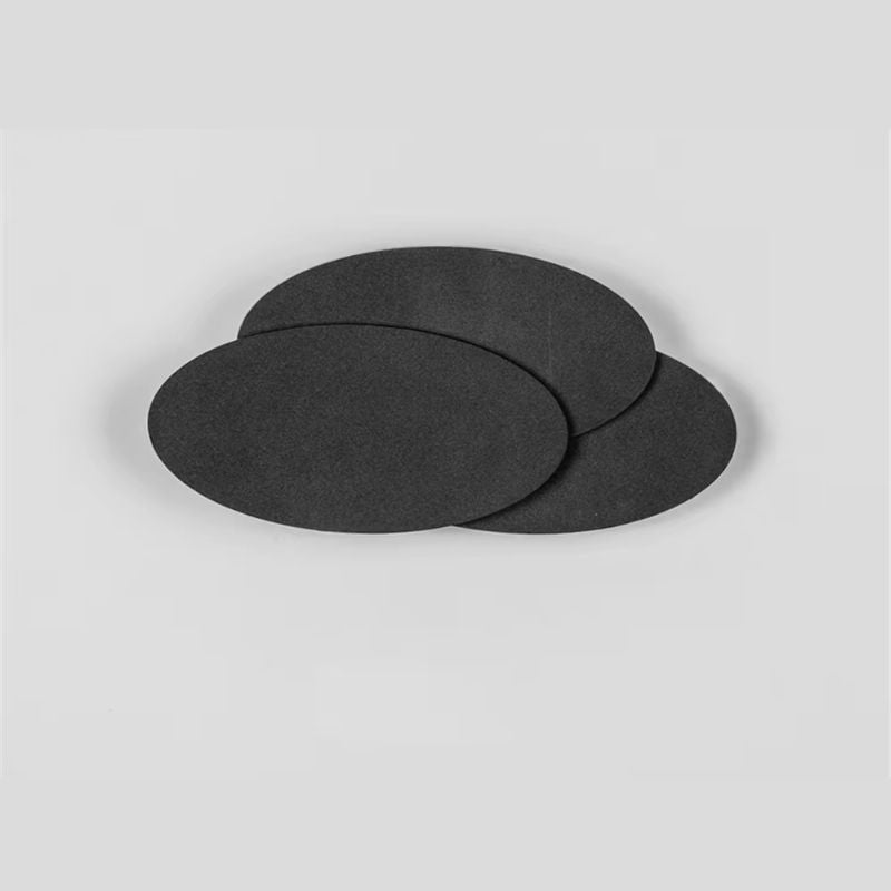 Luminária Arandela de Parede em Níveis Efeito 3D Monare LEDZ – Retangular/Circular - Preto/Branco