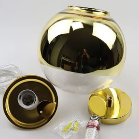 Lustre Pendente de Luxo Minimalista Orion LEDZ – Dourado/Prata/Rose Gold – 15cm/20cm