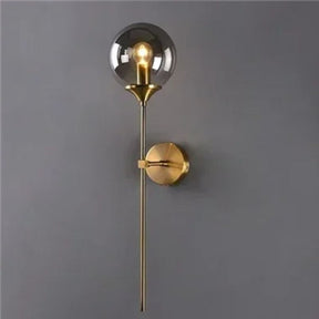 Luminária Arandela de Parede Estilo Clássico Royale LEDZ - Prata / Dourado - 60cm