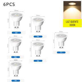Luminária Trilho de Teto Eletrificado Modular Com Spots Ajustáveis, GU10, LEDZ - Preto/Branco