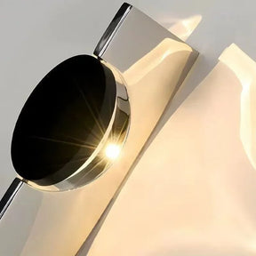 Luminária Arandela de Parede Moderna com Foco Direcionável Vicenza LEDZ – Prata Cromado – 1 Foco / 2 Focos