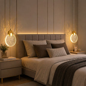 Lustre Pendente de Luxo Prisma LEDZ – Dourado – 13cm/16cm