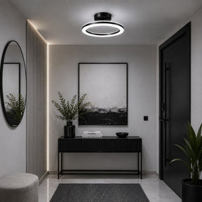 Luminária de Teto Plafon Circular Lumina LEDZ – Dourado/Preto – 20cm/30cm