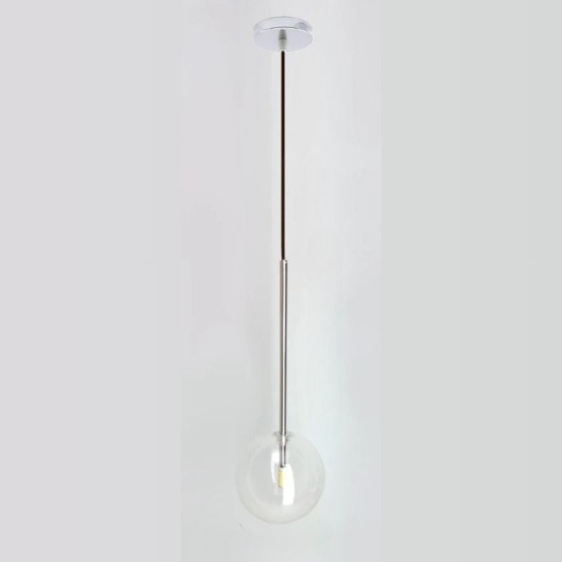 Lustre Pendente Design Italiano Vetro Chiaro LED