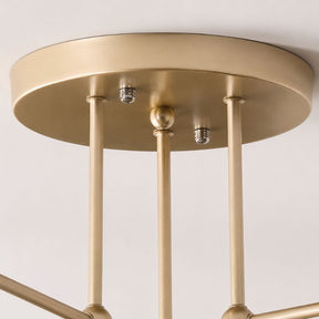 Lustre Plafon Sputnik Estilo Moderno Axial LEDZ – 6 ou 8 Lâmpadas – Preto/Branco/Dourado