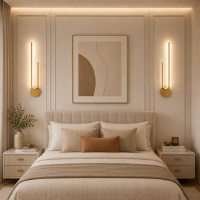 Luminária Arandela de Parede Minimalista Duetto LEDZ – Preto ou Dourado