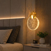Lustre Pendente de Luxo Prisma LEDZ – Dourado – 13cm/16cm